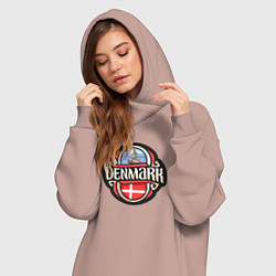 Женское худи-платье Denmark, цвет: пыльно-розовый — фото 2