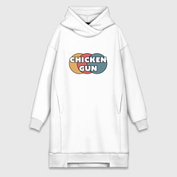 Женская толстовка-платье Chicken gun круги