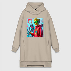 Женская толстовка-платье Bart Simpson - cyberpunk ai art