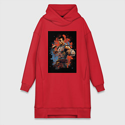 Женская толстовка-платье Тайский боец