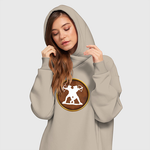 Женская толстовка-платье Скифия Rome: Total War Alexander / Миндальный – фото 3