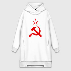 Женская толстовка-платье Серп, молот и звезда