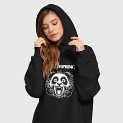 Женское худи-платье The Offspring rock panda, цвет: черный — фото 2