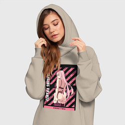 Женское худи-платье Франкс Зеро Ту, цвет: миндальный — фото 2