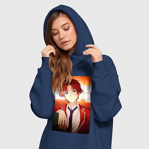 Женская толстовка-платье Киётака Аянокоджи / Тёмно-синий – фото 3