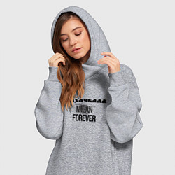 Женское худи-платье Махачкала forever, цвет: меланж — фото 2