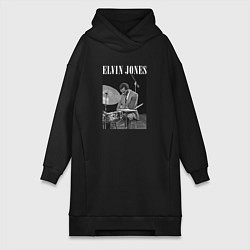 Женская толстовка-платье Elvin Jones великий джазовый барабанщик