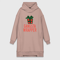 Женская толстовка-платье Gangsta wrapper