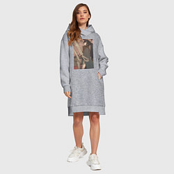 Женское худи-платье Усянь Вэй с катаной, цвет: меланж — фото 2