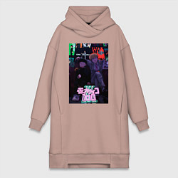 Женское худи-платье Аратака Рэйгэн Моб Психо 100, цвет: пыльно-розовый