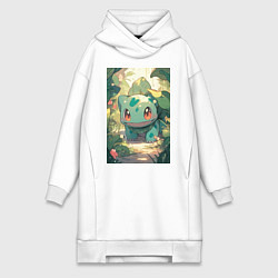 Женская толстовка-платье Покемон Бульбазавр