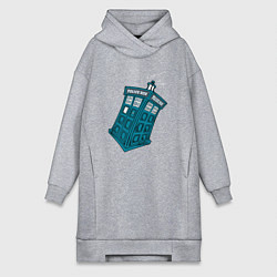 Женская толстовка-платье Adventure tardis