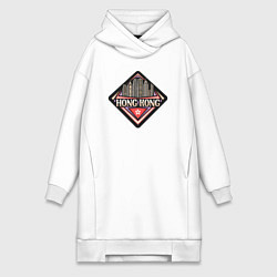 Женская толстовка-платье Hong Kong adventure