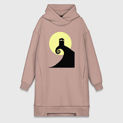 Женская толстовка-платье Tardis night