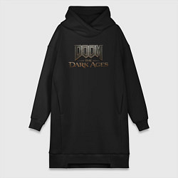 Женская толстовка-платье Doom the dark ages logo