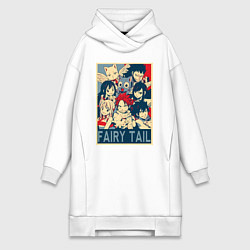 Женская толстовка-платье Хвост Феи Эрза Скарлет Нацу Драгнил