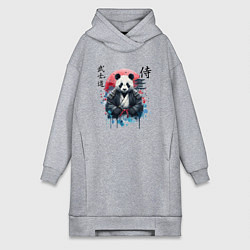 Женская толстовка-платье Panda - bushido samurai code