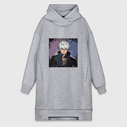 Женское худи-платье Годжо, цвет: меланж
