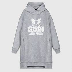 Женская толстовка-платье Goro cuddly carnage logo