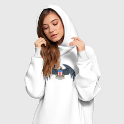 Женское худи-платье Eagle USA, цвет: белый — фото 2