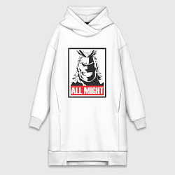 Женская толстовка-платье Моя геройская академия All Might