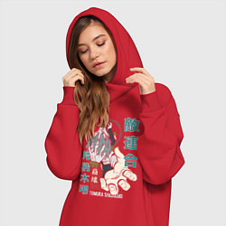 Женское худи-платье Моя геройская академия Shigaraki Tomura, цвет: красный — фото 2