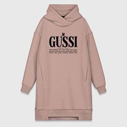 Женская толстовка-платье Гусси - перелетные птицы