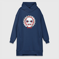 Женское худи-платье Billy the Puppet, цвет: тёмно-синий