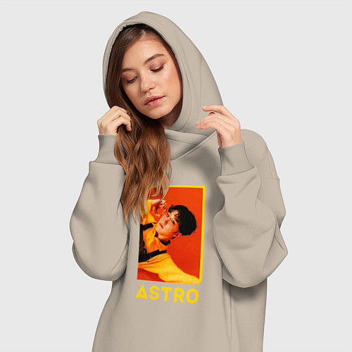 Женская толстовка-платье Astro ЧжинЧжин / Миндальный – фото 3