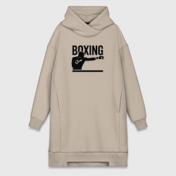 Женская толстовка-платье Боксер boxing