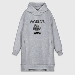 Женская толстовка-платье Worlds best мама