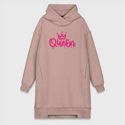 Женская толстовка-платье Pink queen