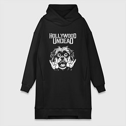 Женская толстовка-платье Hollywood Undead rock dog
