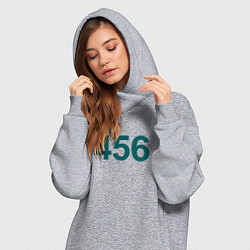 Женское худи-платье 456 - Игра в кальмара, цвет: меланж — фото 2