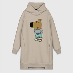 Женская толстовка-платье Чиловый парень