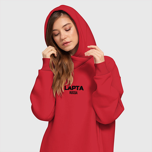 Женская толстовка-платье Лапта / Красный – фото 3
