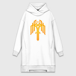 Женское худи-платье Сrest Kirkwall - Dragon age, цвет: белый