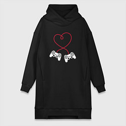 Женская толстовка-платье Lover gamer