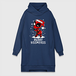 Женская толстовка-платье Deadpool - merry kiss my ass