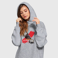 Женское худи-платье Vermintide 2 - Markus Kruber из Warhammer, цвет: меланж — фото 2