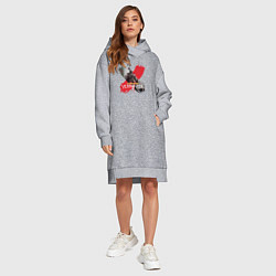 Женское худи-платье Vermintide 2 - Markus Kruber из Warhammer, цвет: меланж — фото 2