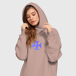 Женское худи-платье Warhammer - Markus Kruber, цвет: пыльно-розовый — фото 2