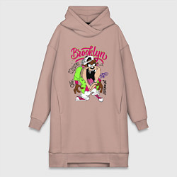 Женская толстовка-платье Тасманский дьявол - Taz