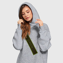 Женское худи-платье Дембель, цвет: меланж — фото 2