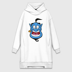Женское худи-платье Аладдин - Джинни, цвет: белый