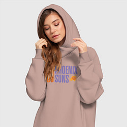 Женское худи-платье Phoenix Suns play, цвет: пыльно-розовый — фото 2