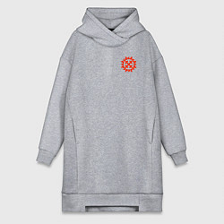 Женское худи-платье Символ богини Мары, цвет: меланж