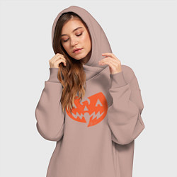 Женское худи-платье Wu-Tang halloween, цвет: пыльно-розовый — фото 2
