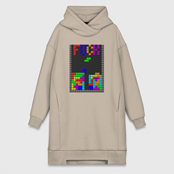 Женская толстовка-платье Tetris
