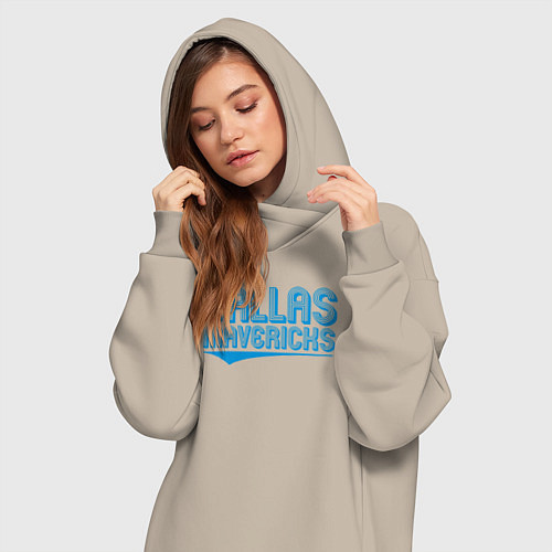 Женская толстовка-платье Mavericks / Миндальный – фото 3